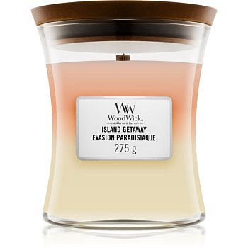 Woodwick Trilogy Island Getaway vonná svíčka 275 g s dřevěným knotem