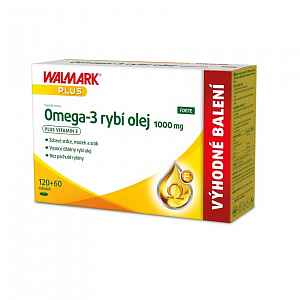 Walmark Omega-3 rybí olej 1000mg 180 měkkých tobolek