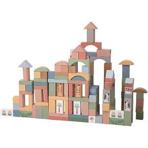 2Kids Toys Safari Animal Blocks aktivity hračka ze dřeva 12m+ 120 ks