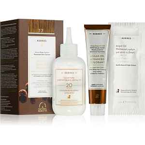Korres Argan Oil permanentní barva na vlasy s arganovým olejem odstín 7.7 Mocha 50 ml