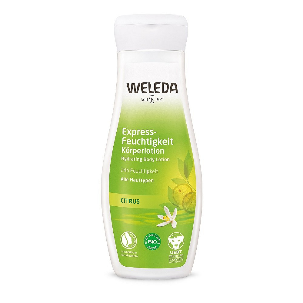 WELEDA 24h Expresně Hydratující tělové mléko 200 ml