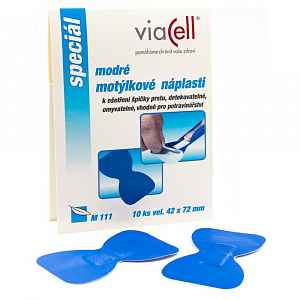 VIACELL M111 Náplast modrá motýlková 10ks