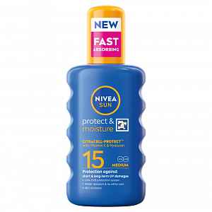 NIVEA SUN Sprej na opalování OF15 200 ml