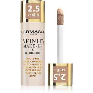 Dermacol Infinity vysoce krycí make-up SPF 15 odstín 2.5 Vanilla 20 g