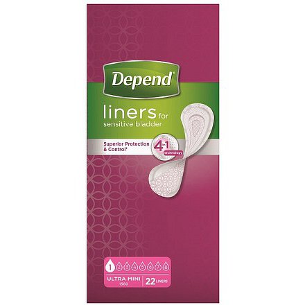 Inkontinenční vložky Depend Ultra Mini 22ks