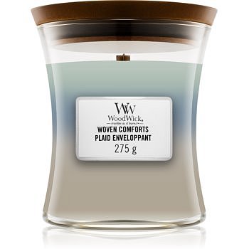 Woodwick Trilogy Woven Comforts vonná svíčka 275 g s dřevěným knotem