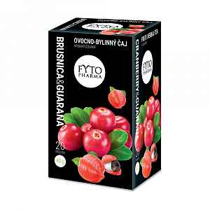 Ovocno-bylinný čaj brusinka & guarana 20x2g