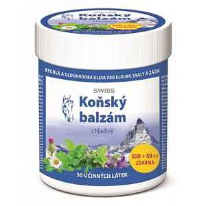 Koňský balzám SWISS chladivý 500 + 50 ml