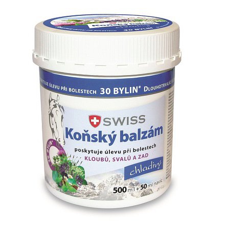 Koňský balzám SWISS chladivý 500 + 50 ml