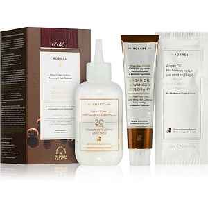 Korres Argan Oil permanentní barva na vlasy s arganovým olejem odstín 66.46 Intense Burgundy Red 50 ml