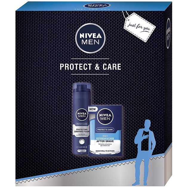 NIVEA MEN Vánoční box 2PHASE PROTECT - Nivea Men Protect & Care voda po holení 100 ml