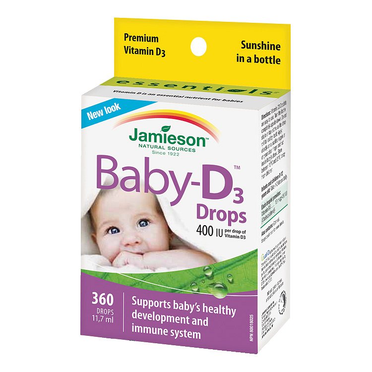 JAMIESON Baby-D3 Vitamín D3 400 IU kapky 11.7ml