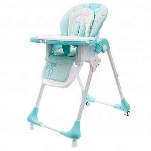 Jídelní židlička NEW BABY Minty Fox - ekokůže a vložka pro miminka 1ks