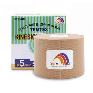 Tejpovací TEMTEX kinesio tape Tourmaline béžová 5cmx5m