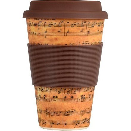 Bamboo cup ekologický termohrnek Notový zápis 400ml