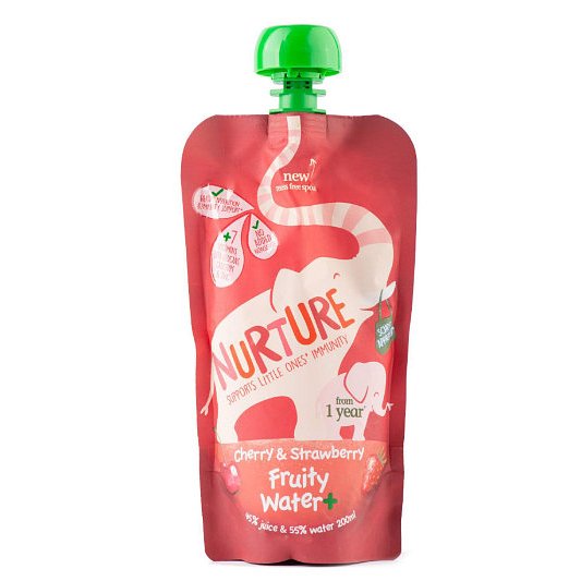 Dětský nápoj NURTURE jahoda-višeň 200ml, bez přidaného cukru 200ml