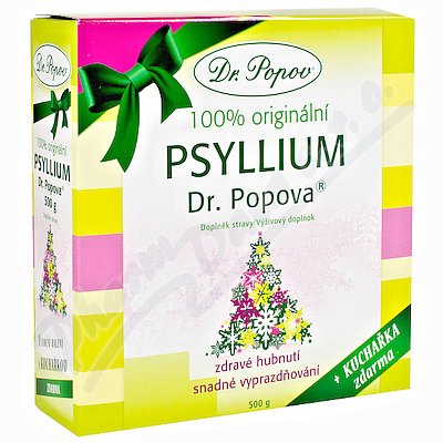 Dr.Popov Psyllium rozpustná vláknina 500g Vánoční