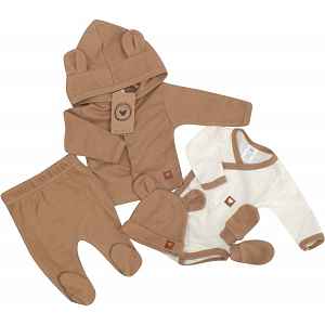 Z&Z Sada do porodnice 5D - hnědá, vel. 56 vel.  56