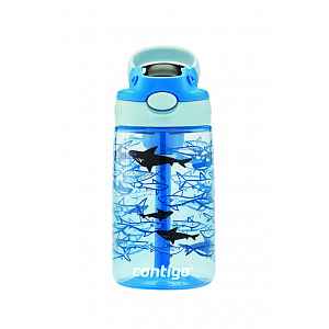 Contigo Dětská láhev Easy Clean Blue Sharks modrá 420 ml