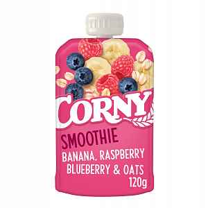 Corny Smoothie banán, maliny, borůvky, ovesné vločky kapsička 120 g