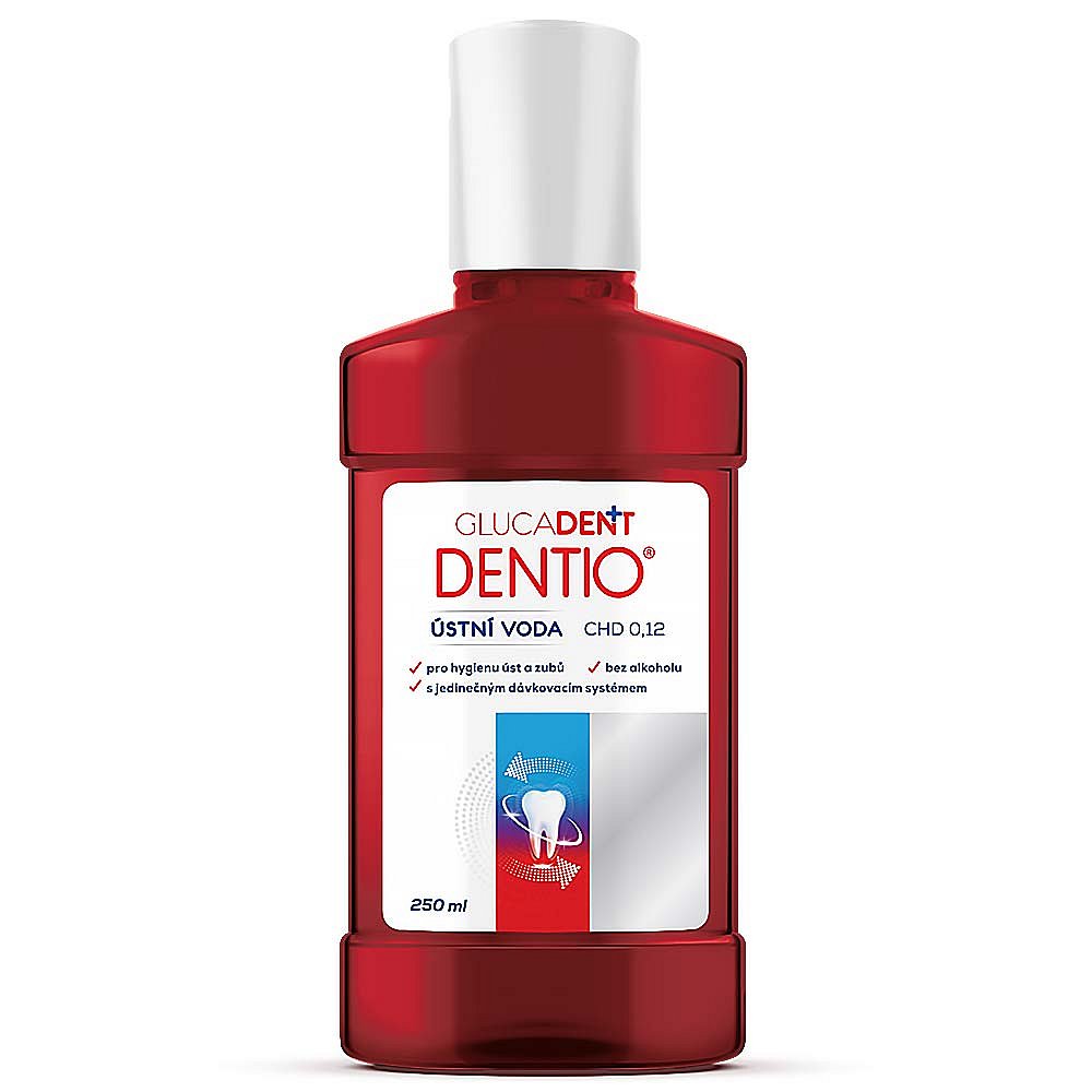 GLUCADENT+ Dentio ústní voda 250 ml