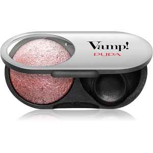 PUPA Milano Vamp! Radiant Baked Eyeshadow dlouhotrvající zářivé oční stíny odstín 105 Eden Rose - WET & DRY 1 g