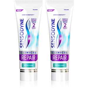Sensodyne Clinical Repair Active Clean zubní pasta 2x75 ml
