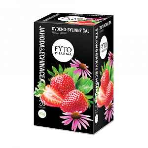 Ovocno-bylinný čaj jahoda & echinacea 20x2g