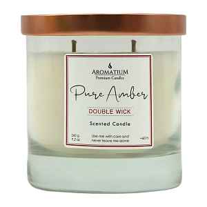 Aromatium Vonná svíčka Pure Amber se 2 knoty