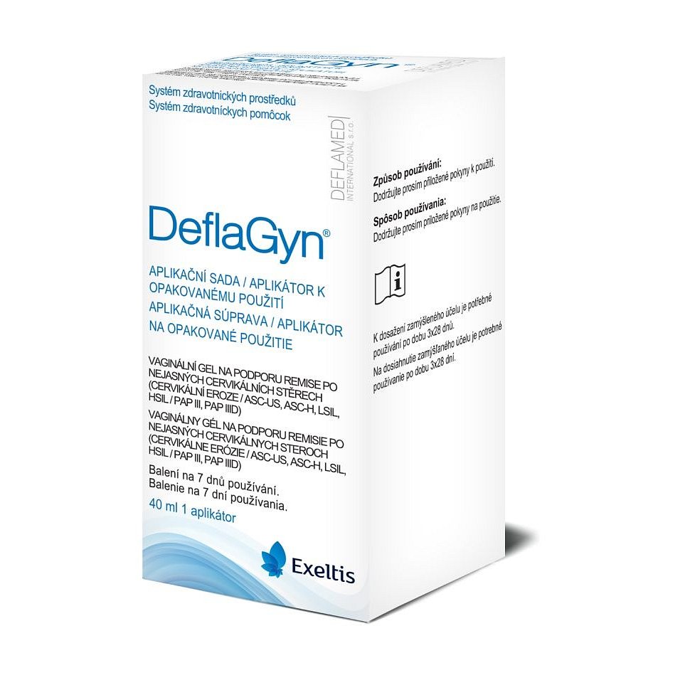 DeflaGyn Vaginální gel aplikační sada 40 ml