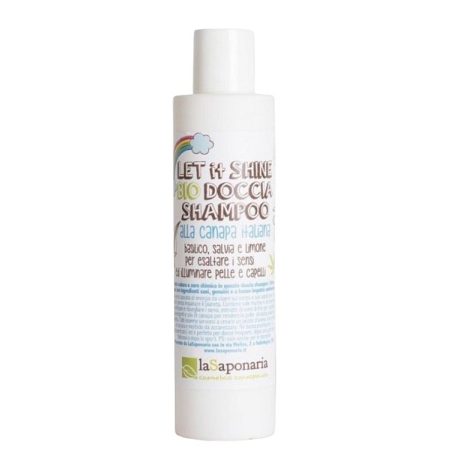 laSaponaria 2v1 Pánský sprchový gel a šampon s konopím BIO 200ml