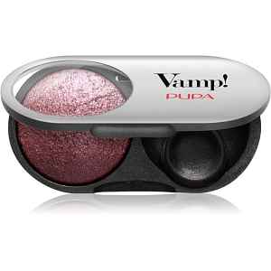 PUPA Milano Vamp! Radiant Baked Eyeshadow dlouhotrvající zářivé oční stíny odstín 104 - Deep Plum 1 g