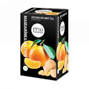 Ovocno-bylinný čaj mandarinka & zázvor 20x2g