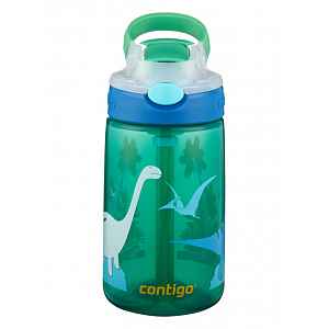 Contigo Dětská láhev Gizmo Flip Jungle Dino zelená 420 ml