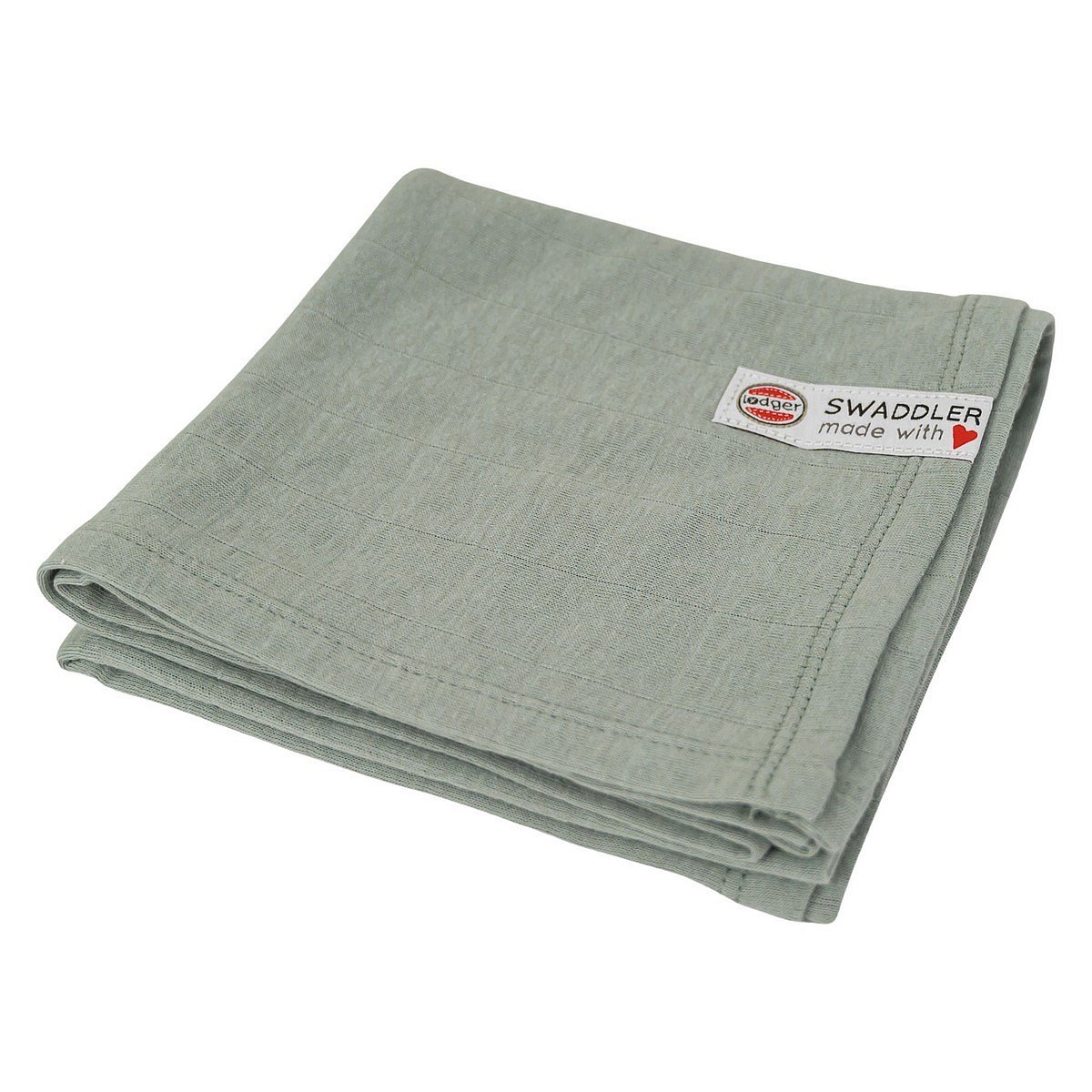 LODGER Plenka mušelínová Swaddler Tribe Silt Green 70 x 70 cm