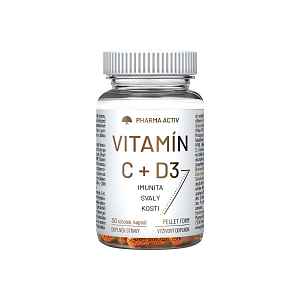 Pharma Activ Vitamín C + D3 30 tobolek