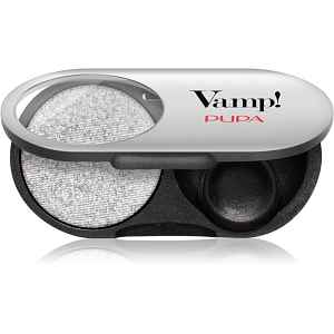 PUPA Milano Vamp! Radiant Baked Eyeshadow dlouhotrvající zářivé oční stíny odstín 302 Pure Silver - METALLIC 1 g