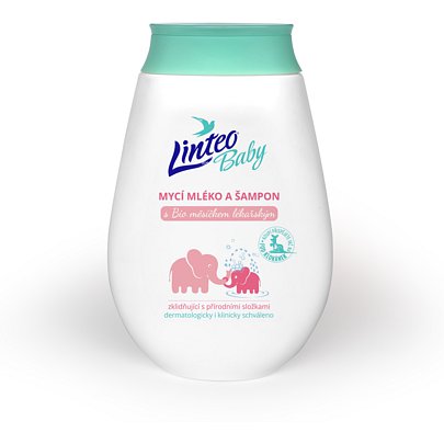 Dětské mycí mléko a šampon 250ml LINTEO BABY