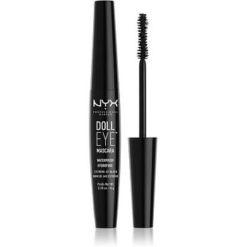 NYX Professional Makeup Doll Eye voděodolná řasenka odstín 03 Black 8 g