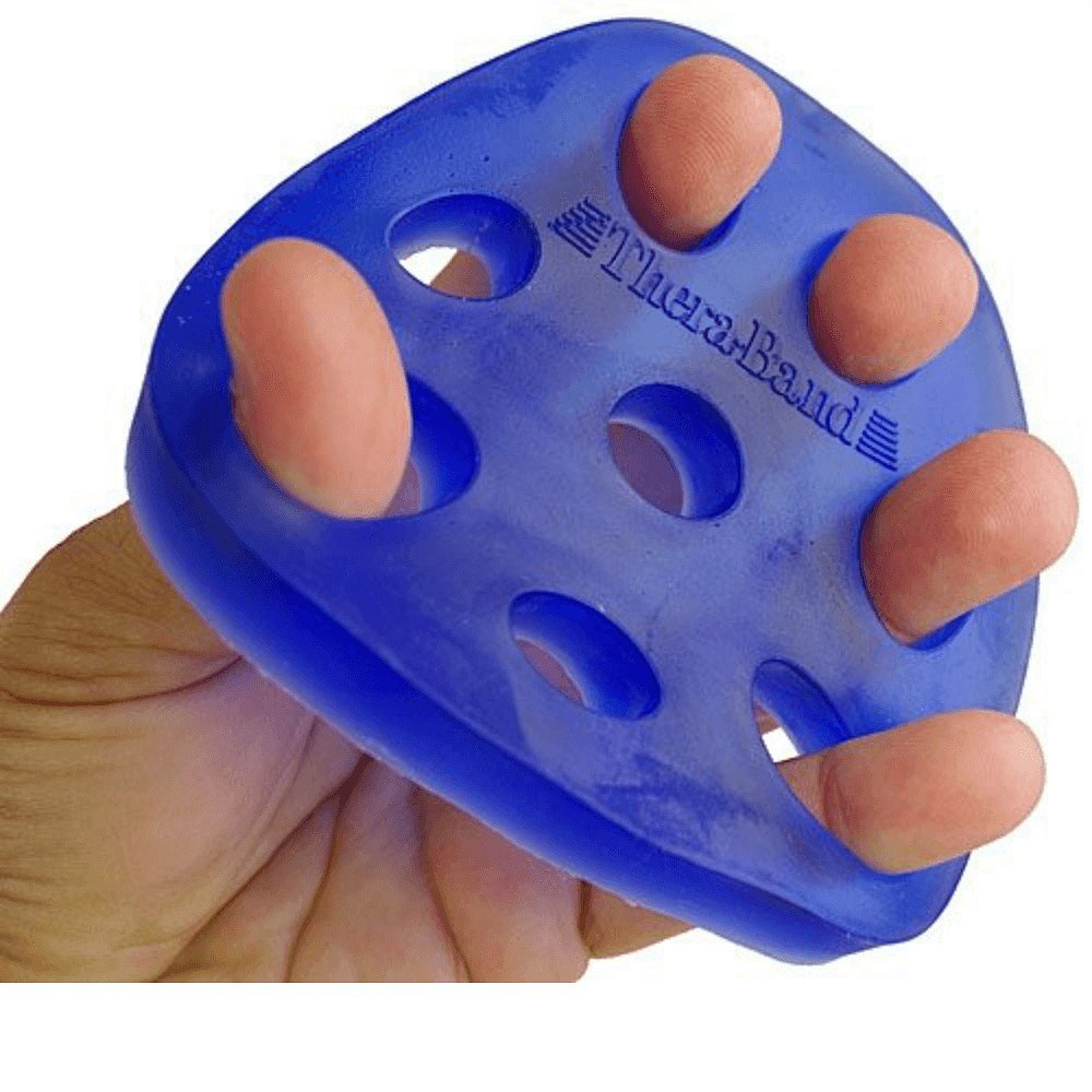 THERA-BAND posilovač prstů a dlaně tuhý - modrý