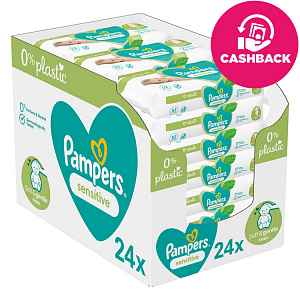 PAMPERS Sensitive Baby dětské čisticí ubrousky 24 balení = 1248 čisticích ubrousků