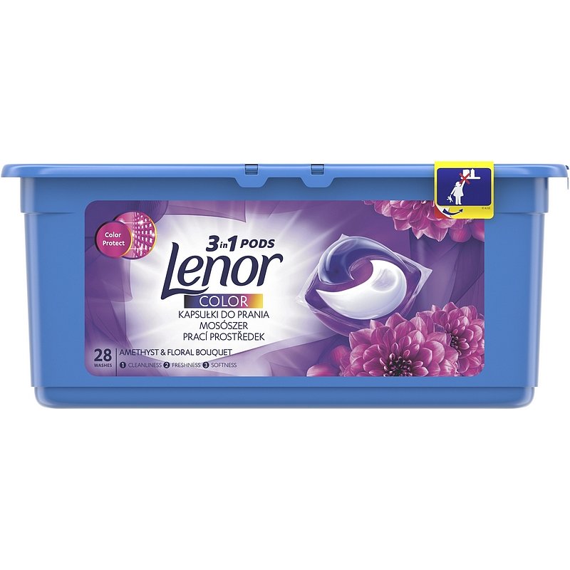 LENOR Amethyst Color 3v1 28 ks – kapsle na praní