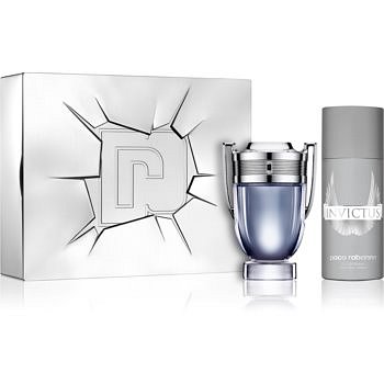 Paco Rabanne Invictus dárková sada I. toaletní voda 100 ml + deodorant ve spreji 150 ml