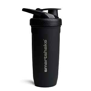 Šejkr SmartShake Reforce Stainless Steel, Černý, 900 ml