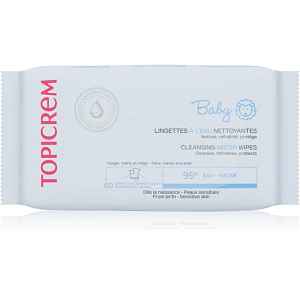 Topicrem BABY Cleansing Water Wipes vlhčené čisticí ubrousky pro děti 60 ks