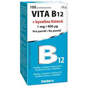 Vita B12 + kyselina listová 1 mg/400mcg tbl.100