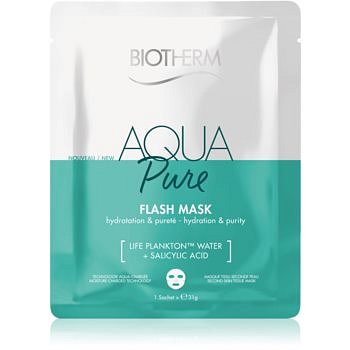 Biotherm Aqua Pure Super Concentrate jednorázová platýnková maska na obličej s hydratačním účinkem pro regeneraci pleti 35 g