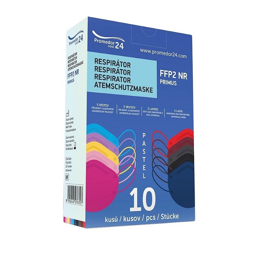 Promedor24 Respirátor FFP2 NR Primus Pastel 10 ks