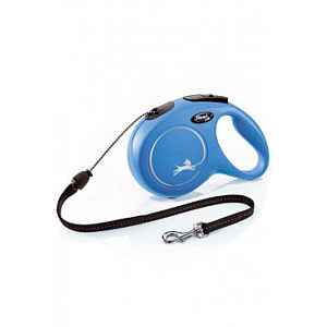 Vodítko Flexi Classic New M Lanko 8m/20kg Modrá