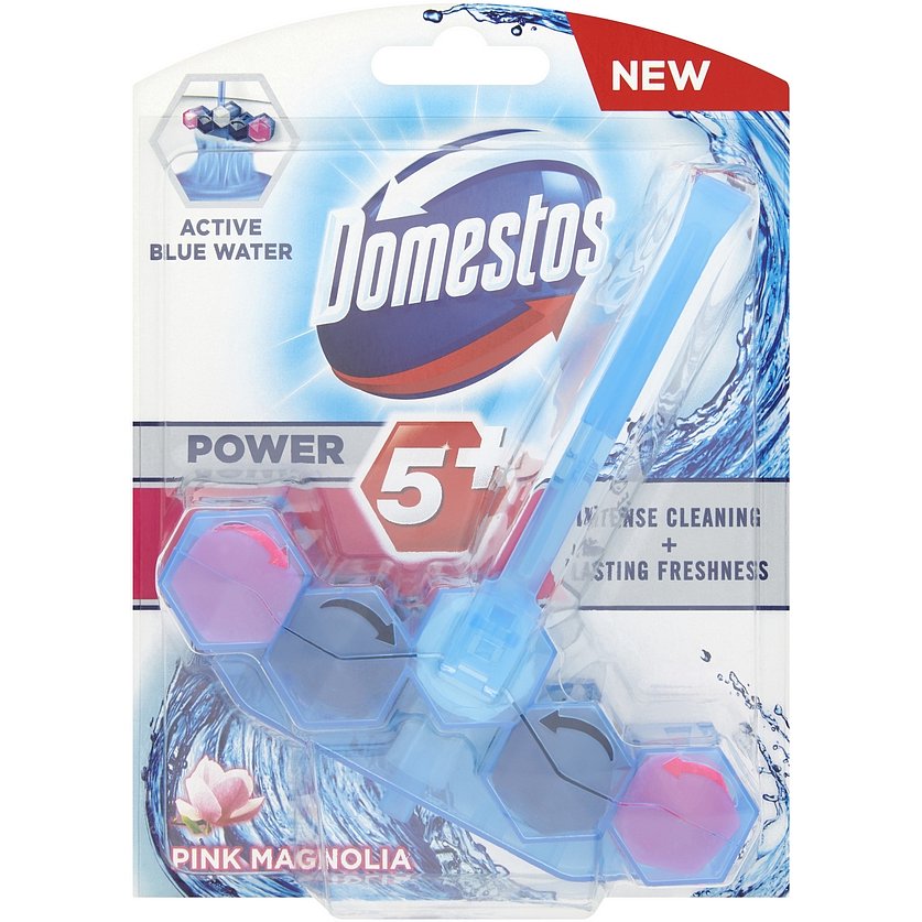 7x DOMESTOS Power 5+ Blue Water Pink 53 g
